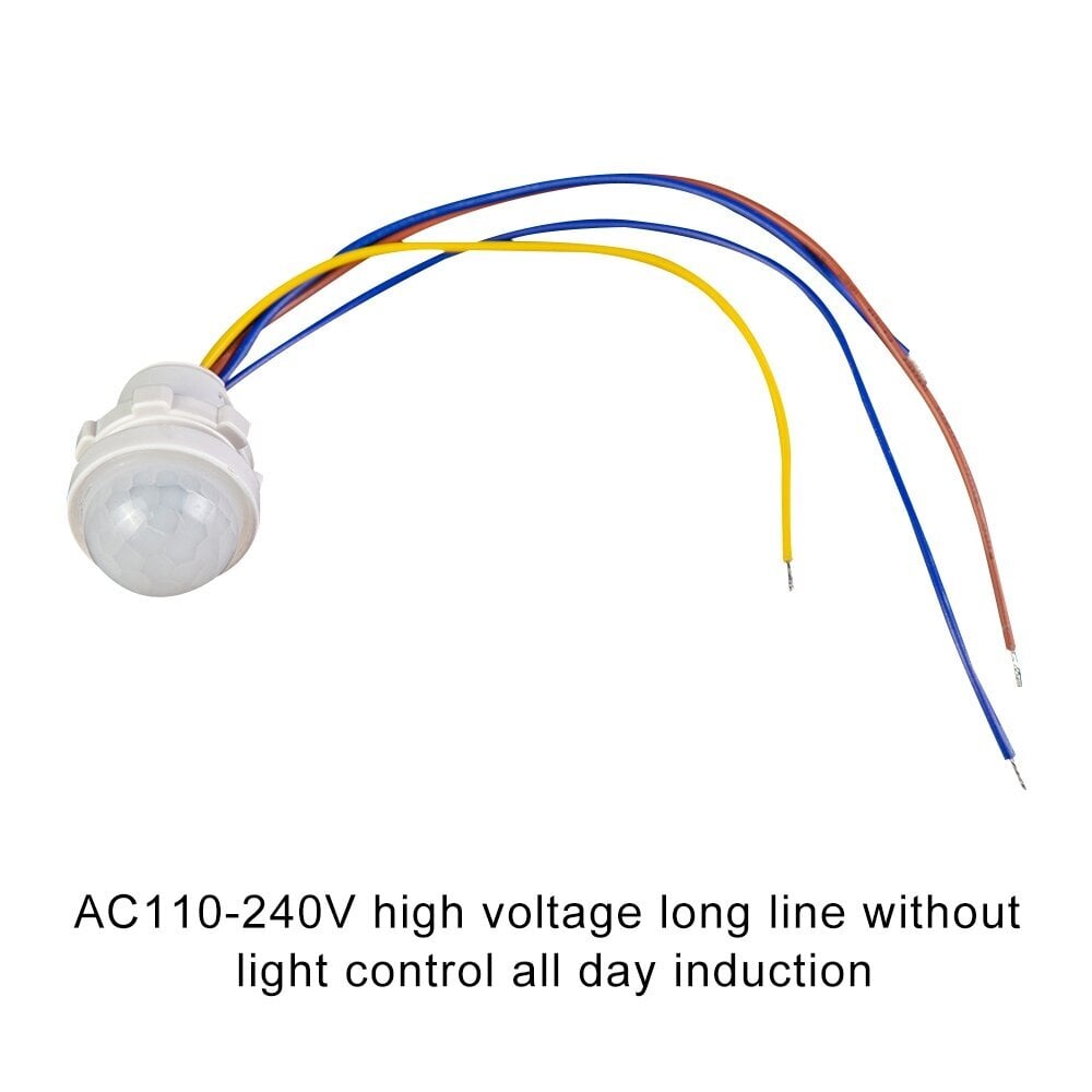 (E)DC12-24V LED PIR-anturitunnistin Smart Switch 220V110V Infrapuna Ihmiskehon liike Aika Viivetila Valaistus Induktio Automaattinen hinta ja tiedot | Lisätarvikkeet autoiluun | hobbyhall.fi