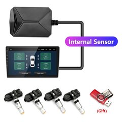 (USB sisäinen anturi)USB Android TPMS rengaspaineen valvontajärjestelmän näyttö Android-auton DVD-radion multimediasoittimelle 4 anturilla hinta ja tiedot | Lisätarvikkeet autoiluun | hobbyhall.fi