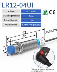 (M12 kaksoislähtö) Analoginen lineaarinen siirtymäläheisyysanturi M12 M18 M30 0-10V jännite tai 4-20mA virtalähtö induktiivinen kytkin hinta ja tiedot | Lisätarvikkeet autoiluun | hobbyhall.fi