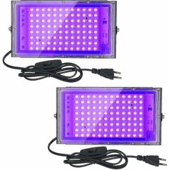 2kpl 100w UV Led Floodlight Blacklight Ip65 vedenpitävä, ultravioletti led-lamppu, tehostevalo akvaarioon, juhliin, neonmaalaus, loisteputkijuliste, hinta ja tiedot | Matkalaukut ja matkakassit | hobbyhall.fi