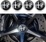 (musta) 4 kpl 60 mm auton pyörän keskisuojukset yhteensopivat Alfa Romeo Giulia Stelvio Giulietta 159 147 156 166 GT Tonale hinta ja tiedot | Lisätarvikkeet autoiluun | hobbyhall.fi