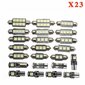 23-osainen T10 Led -auton sisävalosarja Canbus-dekoodaus, Dualtip 5050 -taustavalot hinta ja tiedot | Lisätarvikkeet autoiluun | hobbyhall.fi