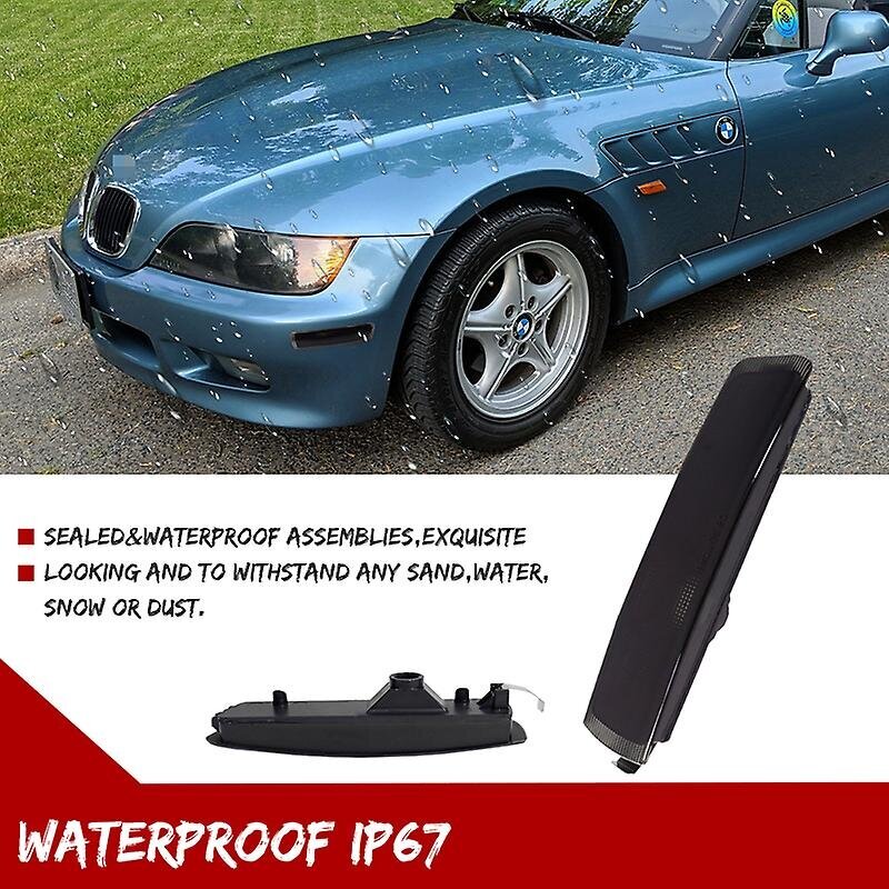 2kpl savustettu linssi auton etupuskurin sivumerkkivalon suojakotelot 19962002 BMW Z3 M Coupe Roadsterille, ei polttimoa / kantaa hinta ja tiedot | Lisätarvikkeet autoiluun | hobbyhall.fi