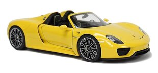 Porsche 918 Spyder 1:18 Diecast malliauto hinta ja tiedot | Lisätarvikkeet autoiluun | hobbyhall.fi