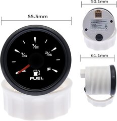 Polttoainetasomittari, LED-digitaalinäyttö 1/2 EF 3/4E-F 52mm 0-190 ohm 240-33ohm hinta ja tiedot | Lisätarvikkeet autoiluun | hobbyhall.fi