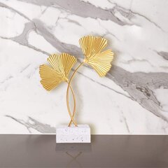 Ginkgo Biloba -koristeet, metallikoristeet Modernit veistostarvikkeet olohuoneen pöydän keskiosille Kotitoimiston sisustus (kultainen) hinta ja tiedot | Kuorikatteet ja koristekivet | hobbyhall.fi