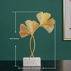 Ginkgo Biloba -koristeet, metallikoristeet Modernit veistostarvikkeet olohuoneen pöydän keskiosille Kotitoimiston sisustus (kultainen) hinta ja tiedot | Kuorikatteet ja koristekivet | hobbyhall.fi