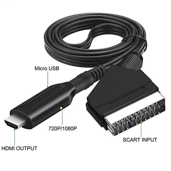 Scart-HDMI-muunnin, All-in-one Scart-HDMI-sovitin, 1080P hinta ja tiedot | TV- ja FM-vastaanottimet, videokaappauskortit | hobbyhall.fi