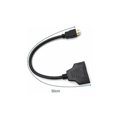 Ahlsen HDMI-jakaja-kaapelisovitin, HDMI-jakaja, 1 kpl, 2 kpl, HDMI-Stecker hinta ja tiedot | TV- ja FM-vastaanottimet, videokaappauskortit | hobbyhall.fi