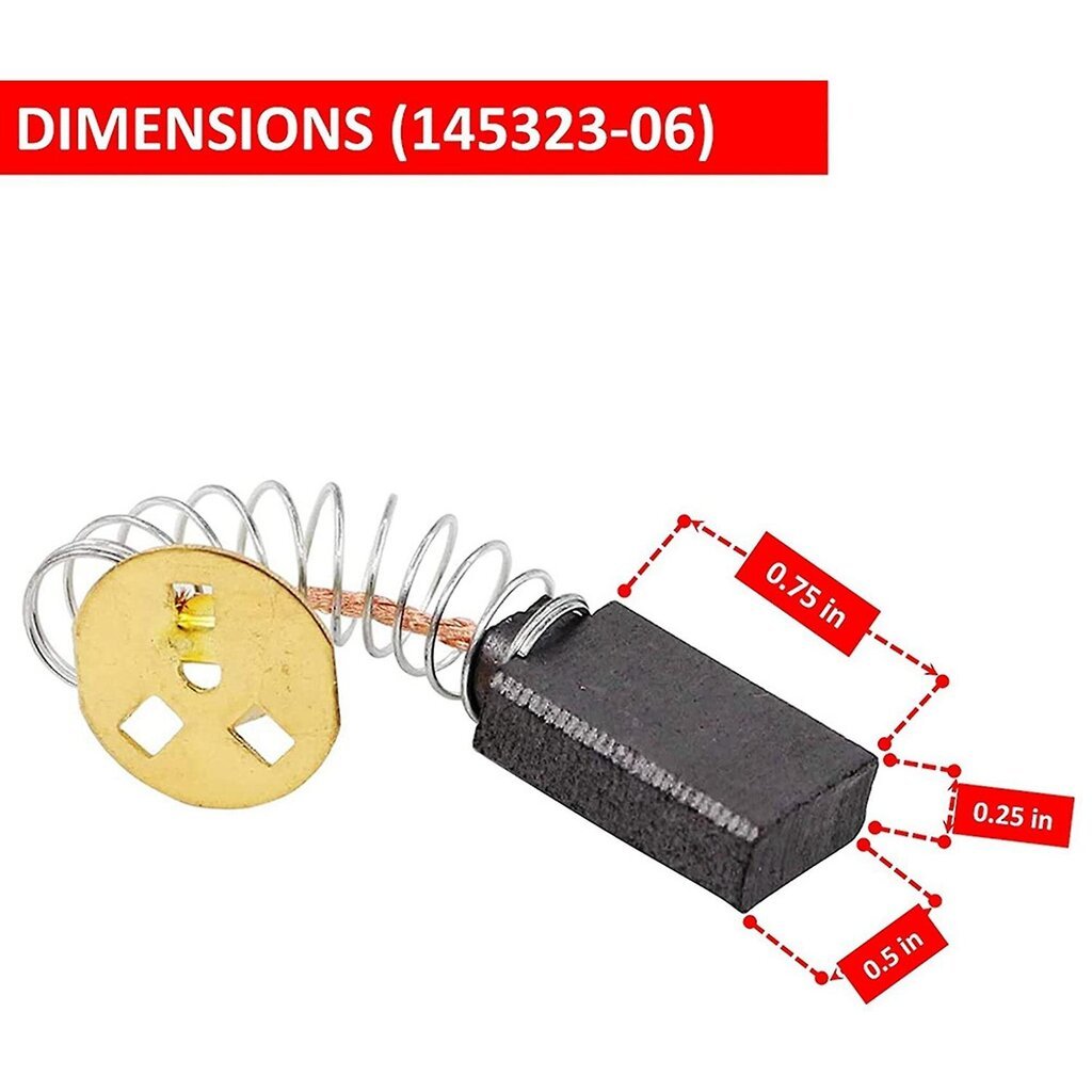 6pakkaus 14532306 Hiiliharjojen vaihtohiiliharjat Dw705 Dw708 Dw744 Dw361 ja muuta, Al hinta ja tiedot | Koteloiden lisätarvikkeet | hobbyhall.fi