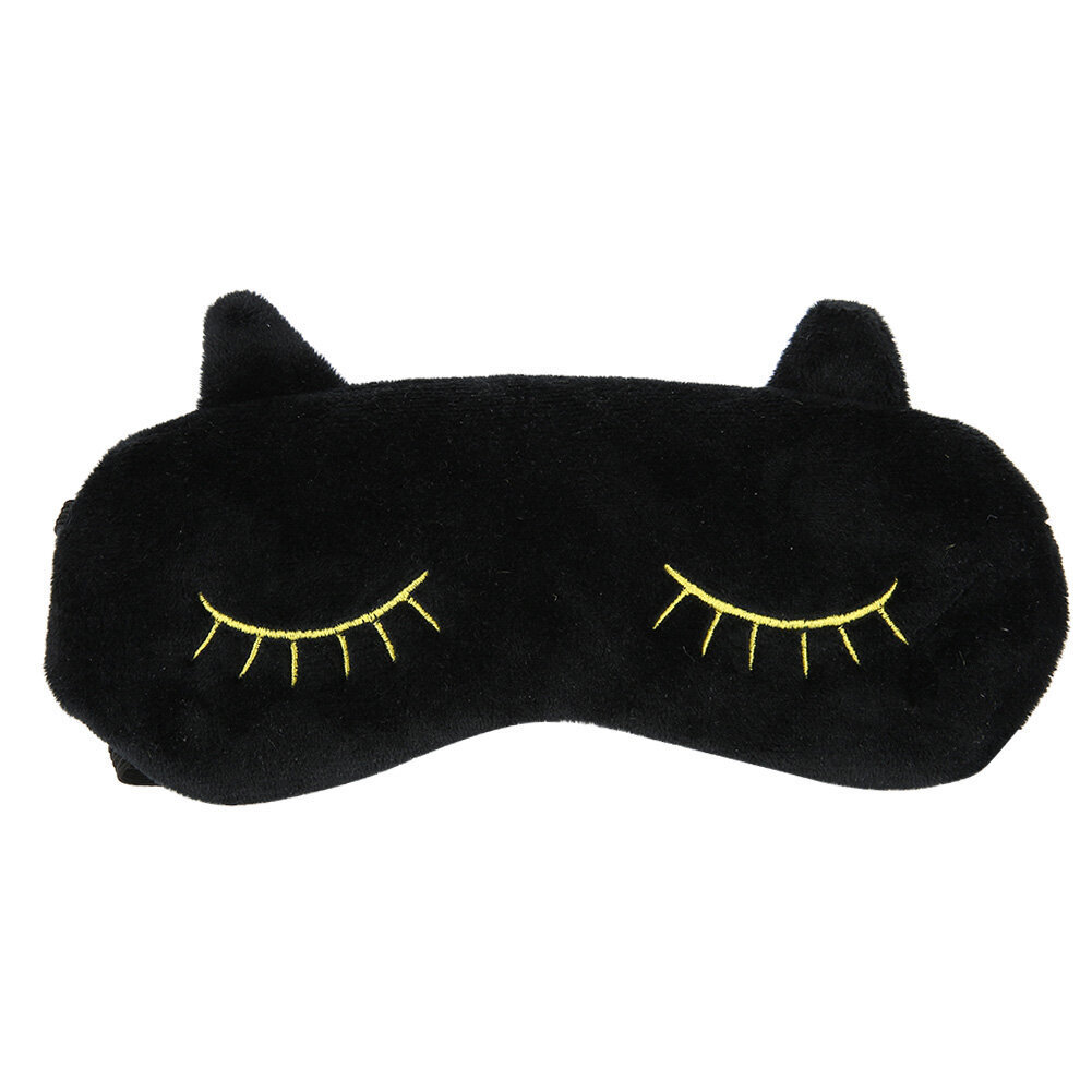 Söpö Animal Eye Cover Sleeping Mask Lovely Cat Cartoon luomiväri Side musta hinta ja tiedot | Imetystyynyt | hobbyhall.fi