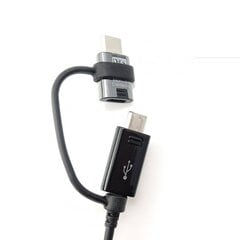 Samsung EP-DG950 USB 2in1 Combo Type-C & Micro USB -data- ja laturikaapeli 1,2 m musta (OEM) hinta ja tiedot | Adapterit | hobbyhall.fi