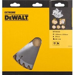 Leikkuulevy Dewalt 190x30mm (DT4033-QZ) hinta ja tiedot | DeWalt Puutarhakoneet | hobbyhall.fi