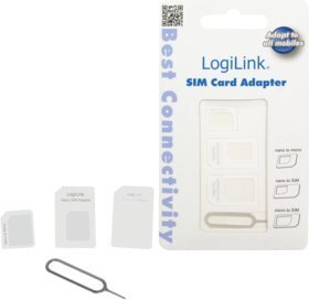 LOGILINK - Dual Sim Card Adapter hinta ja tiedot | Puhelimen lisätarvikkeet | hobbyhall.fi