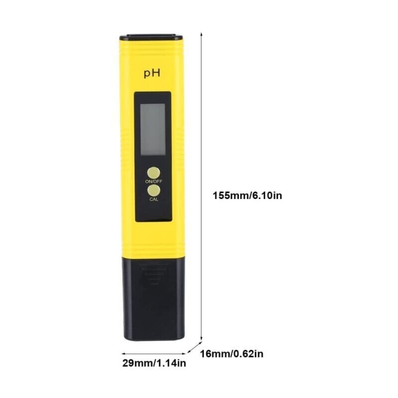 PH-mittari, PH-vedenlaadun testeri, ammattimainen PH-testeri LCD PH-testeri työkalutesteri uima-altaalle, akvaariolle, istutukselle, juomavedelle hinta ja tiedot | Uima-allastarvikkeet | hobbyhall.fi