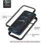 Oneplus 10 Pro 5g Full Case Hybrid Double Layer Iskunkestävä 360 Läpinäkyvä Silikoni PC + Tpu Black P hinta ja tiedot | Puhelimen kuoret ja kotelot | hobbyhall.fi