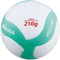 Lasten lentopallopallo Mikasa VS210W, valkoinen/vihreä hinta ja tiedot | Lentopallot | hobbyhall.fi