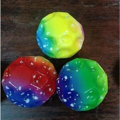 3 kpl Moon Ball, Rainbow Moon Ball, 7 cm pomppupallo, pieni vesipallo, rantalelu-avaruusteemalla pomppivat pallot lapsille lahja hinta ja tiedot | Lentopallot | hobbyhall.fi