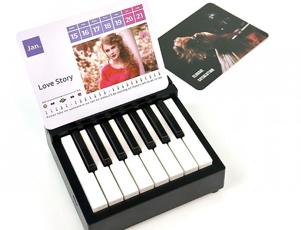 Taylor Swift Playable Piano Pöytäkalenteri Mini Piano Pöytäkalenteri 3D Muistilehtiö 2024 hinta ja tiedot | Kirjoitusvälineet | hobbyhall.fi