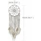 Suuri Macrame Dream Catcher kudotuilla höyhenillä seinäkiinnitykseen, käsintehty, boheemi, kodin sisustus, lahja, 90 x 25 cm hinta ja tiedot | Sisustuspaneelit | hobbyhall.fi