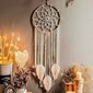 Suuri Macrame Dream Catcher kudotuilla höyhenillä seinäkiinnitykseen, käsintehty, boheemi, kodin sisustus, lahja, 90 x 25 cm hinta ja tiedot | Sisustuspaneelit | hobbyhall.fi