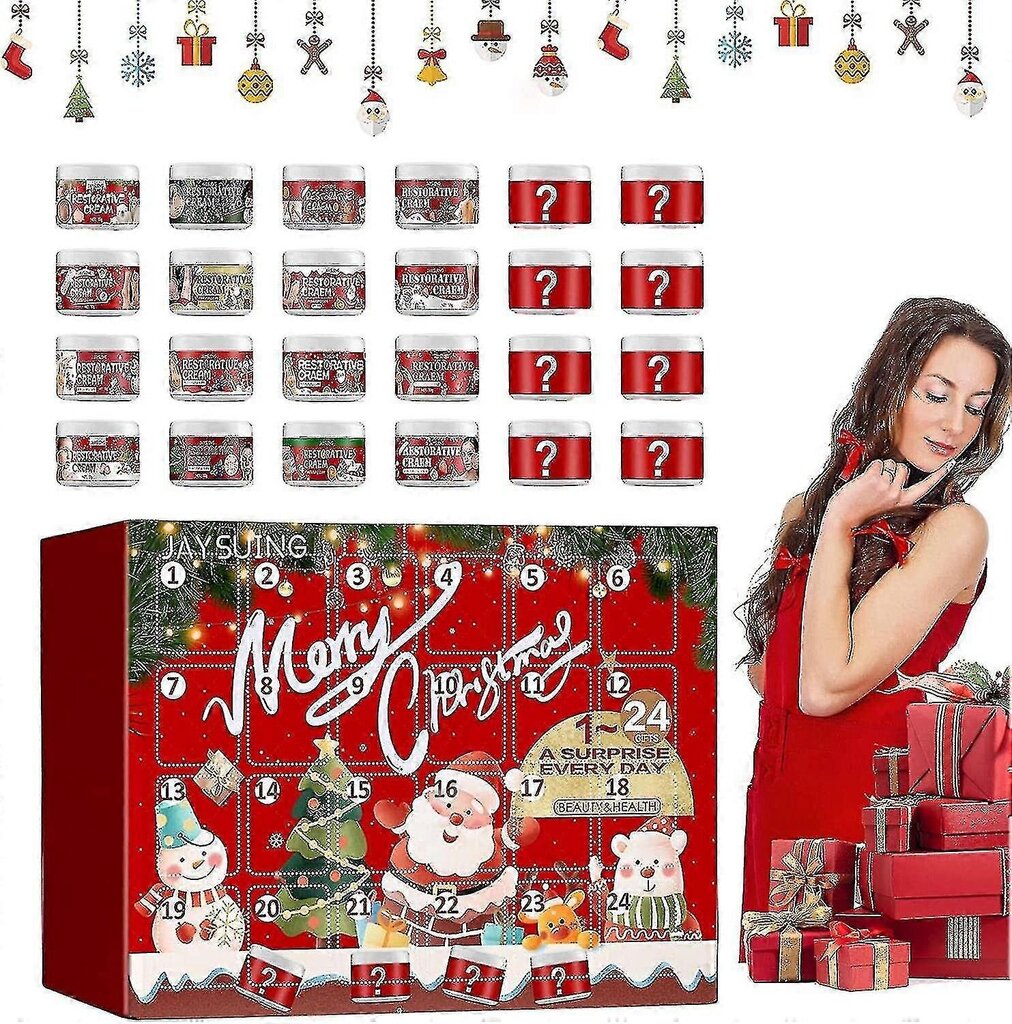 Beauty Christmas Advent Calendar | Kauneus adventtisarja naisille Kauneus adventtikalenteri, kosteuttavat kauneustuotteet naisille ja tytöille bt hinta ja tiedot | Joulukoristeet | hobbyhall.fi