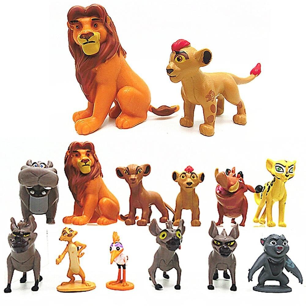 12 kpl/setti Disney Leijonakuningas Leijonakaarti Toimintahahmoleikkisarja Simba Timon Pumbaa PVC-nukkelelut Lasten joululahjat hinta ja tiedot | Joulukoristeet | hobbyhall.fi