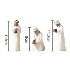 Willow Tree Three Wisemenin syntymäfiguurit – veistetyt ja käsinmaalatut (26027) hinta ja tiedot | Joulukoristeet | hobbyhall.fi