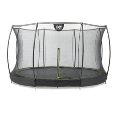 EXIT Silhouette Ground -trampoliini, 366 cm x 183 cm, musta + kaupan päälleI turvaverkko ja lisävarusteet hinta ja tiedot | Trampoliinit | hobbyhall.fi