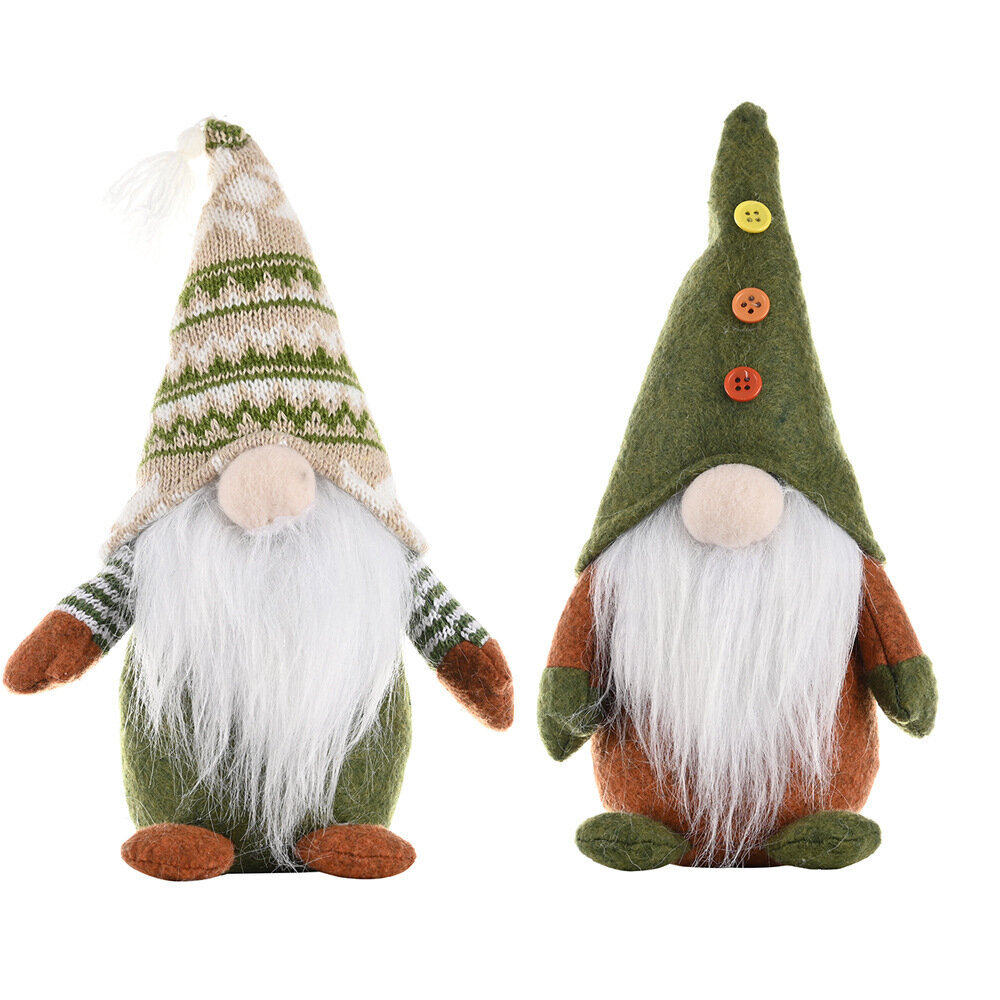 2 kpl Christmas Gnome Swedish, joulukoristeet Gonks Santa Ornament Tomte Faceless Elf hinta ja tiedot | Joulukoristeet | hobbyhall.fi