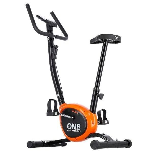 Kuntopyörä One Fitness RW3011, musta/oranssi hinta ja tiedot | Kuntopyörät | hobbyhall.fi