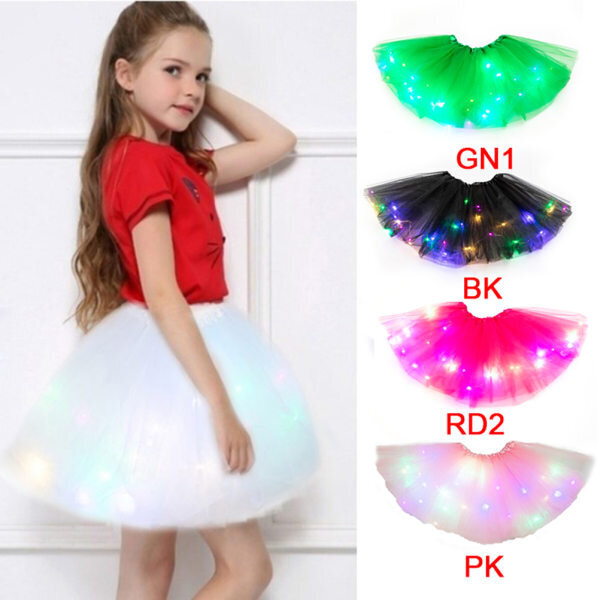 Kids Girls LED Light Up Ballet dDance Tylli Tutu Hame Sininen hinta ja tiedot | Ompelutarvikkeet | hobbyhall.fi