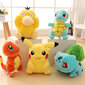 Pokemon Anime Pehmo-nukkesetti - Charmander, Bulbasaur, Squirtle - Kawaii-täytetty lelu hinta ja tiedot | Pehmolelut | hobbyhall.fi