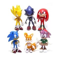 6 kpl Sonic figuurit toimintahahmonukkelelut Anime-figuuri - Täydellinen hinta ja tiedot | Pehmolelut | hobbyhall.fi