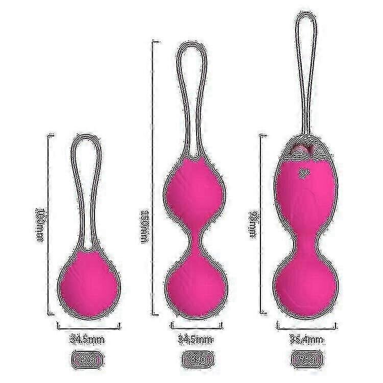 3Kg Balls Device Training Kit Vahvistamaan Kiinteyttäviä Lantion Lihaksia Uusi/2024_ROSE red 4PCS hinta ja tiedot | Kasvojen puhdistus- ja hierontalaitteet | hobbyhall.fi