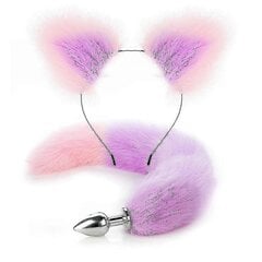 Metal Massager Pink Fox Tailand Ja Fox Ears, Roolileikki Cosplay_A hinta ja tiedot | Kasvojen puhdistus- ja hierontalaitteet | hobbyhall.fi