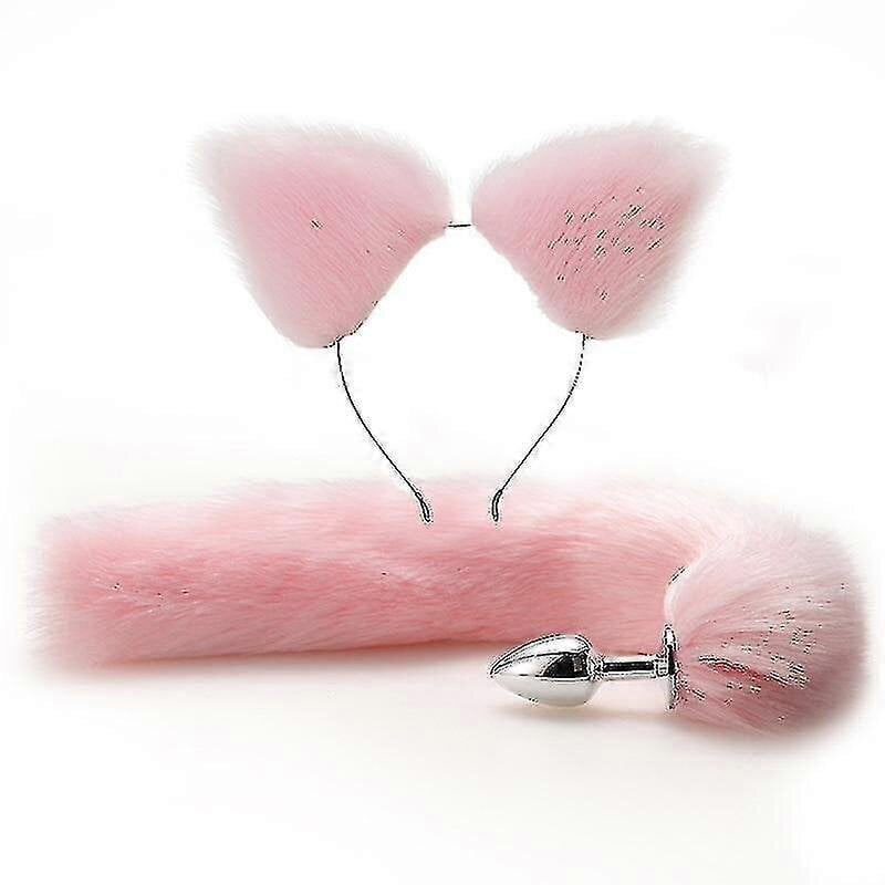 Metal Massager Pink Fox Tailand Ja Fox Ears, Roolileikki Cosplay_D hinta ja tiedot | Kasvojen puhdistus- ja hierontalaitteet | hobbyhall.fi