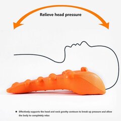 Okcipital Release Tool Trapezius Trigger Point -Hierontalaite Niskan Olkapäälihaskipuihin_Orange hinta ja tiedot | Kasvojen puhdistus- ja hierontalaitteet | hobbyhall.fi