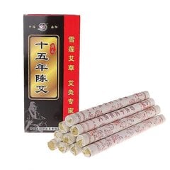 10 Kpl 15 Vuotta Ikääntyvä Moxa Roll Stick Moxibustion Akupunktio Hierontaterapia Uusi hinta ja tiedot | Kasvojen puhdistus- ja hierontalaitteet | hobbyhall.fi