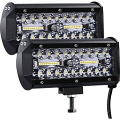 LED-työvalo 12V 400W 7'' LED-autokohdevalo 12v vedenpitävä IP67-pistetulva LED-sumuvalot 27 000 lm työvalot auton kuorma-auton traktorin SUV-veneeseen (2 kpl) hinta ja tiedot | Ajovalot | hobbyhall.fi