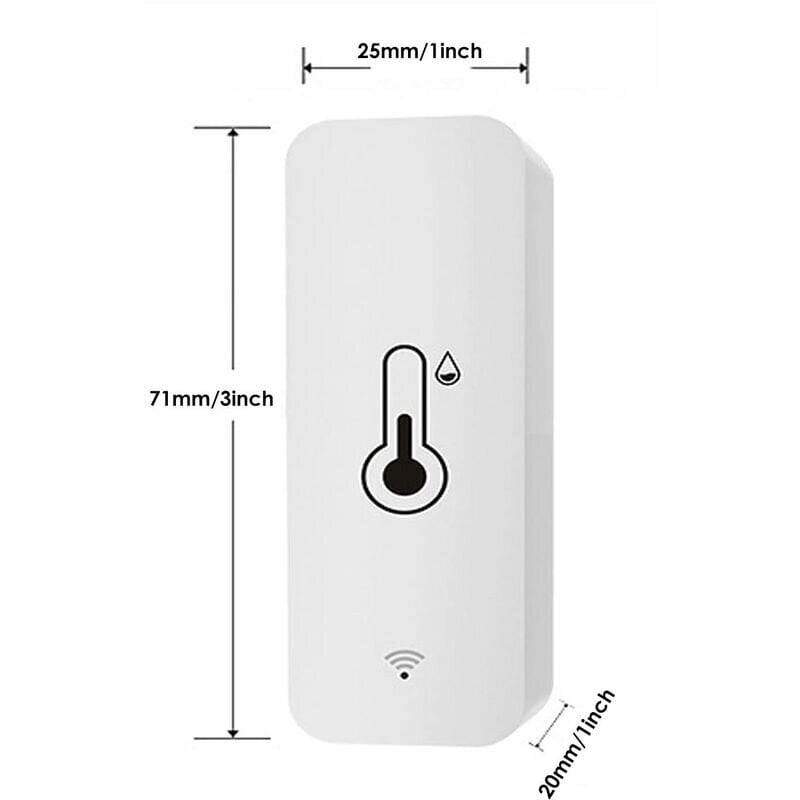 WiFi-lämpömittarin kosteusmittarin anturi, langaton lämpötilan kosteusvalvonta kotiin, reaaliaikainen etävalvonta Älykäs lämpökosteusmittari ja tietojen tallennus hinta ja tiedot | Mittarit ja mittalaitteet | hobbyhall.fi