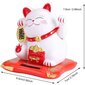 Fortune Lucky Wealth Cat toivottaa tervetulleeksi söpö aurinkovoimalla toimiva kissa heiluttavalla kädellä Kotinäyttö Auton koristelu Maneki Neko (valkoinen) hinta ja tiedot |  Pilailulahjat | hobbyhall.fi