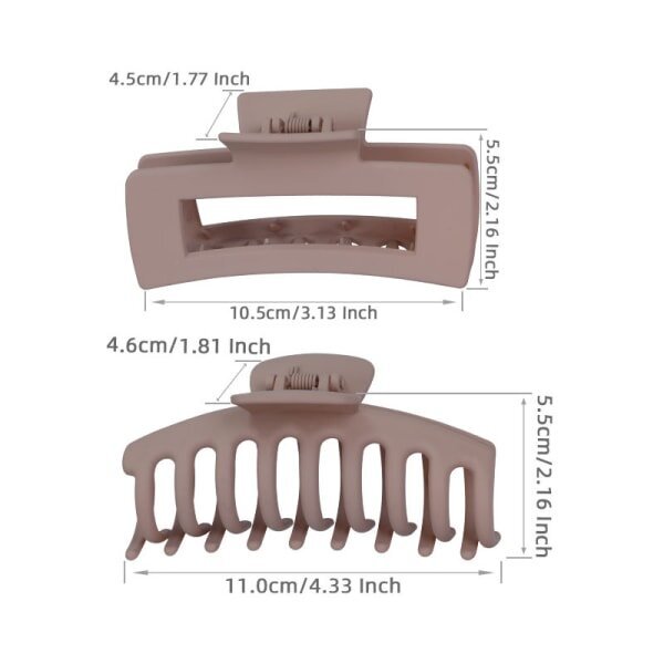 Suuret hiusklipsit, 8 kpl naisille ja tytöille, vahva matta muotoilu hinta ja tiedot | Hiusnaamiot, öljyt ja seerumit | hobbyhall.fi