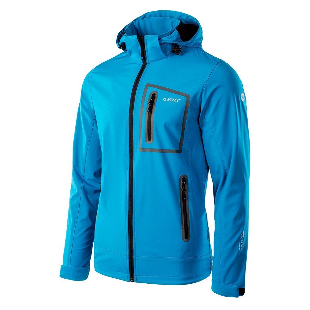 Hi-Tec Miesten Nick Soft Shell takki, Elävä sininen/musta UTIG164_vividblueblack hinta ja tiedot | Miesten ulkoilutakit | hobbyhall.fi