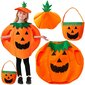 Lasten Halloween-puku kurpitsateemalla hinta ja tiedot | Naamiaisasut | hobbyhall.fi