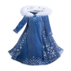 3-8-vuotiaille lapsille Frozen Elsa Princess Cosplay -asu Tekoturkiskaulus viittamekko hinta ja tiedot | Naamiaisasut | hobbyhall.fi