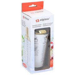 Kokteilisekoitin Alpina 480 ml, kulta/valkoinen hinta ja tiedot | Juhlakoristeet | hobbyhall.fi