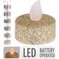 LED-teevalot kimalteella, 6 kpl, kultainen hinta ja tiedot | LED-valonauhat | hobbyhall.fi