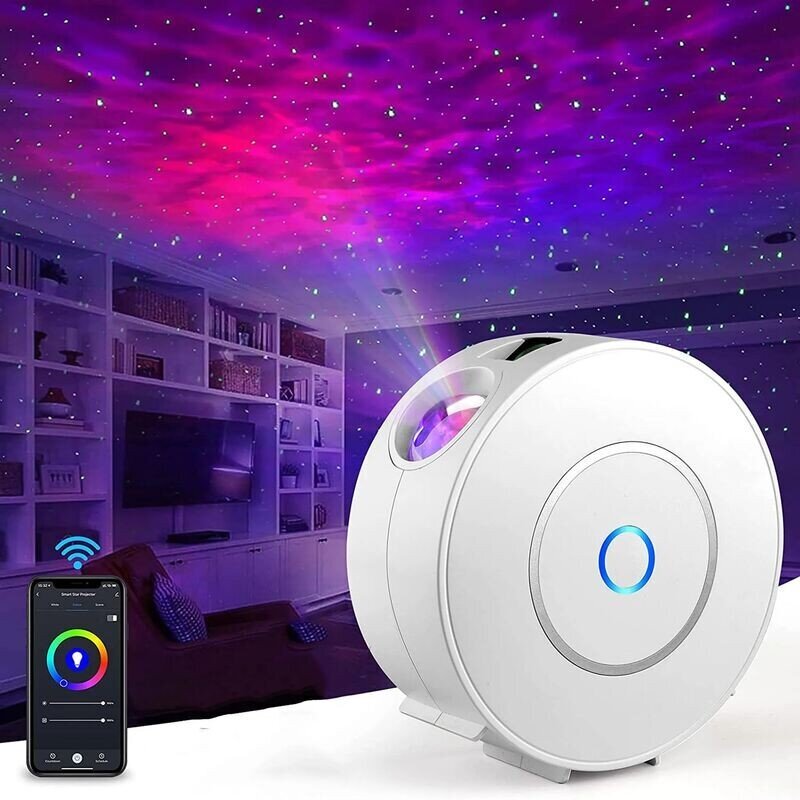 Alexa Led Starry Sky -projektori, 3D Galaxy Smart Led Star -projektori APP/ääniohjauksella, ajastin, yhteensopiva Alexan/Google Assistantin kanssa, sopii makuuhuoneisiin hinta ja tiedot | Älylaitteiden lisätarvikkeet | hobbyhall.fi