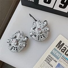 AirPods Pro -kotelon kansi, 3D-sarjakuva pehmeä silikonisuojakuori Millenium Falcon -muotihahmo hinta ja tiedot | Älylaitteiden lisätarvikkeet | hobbyhall.fi